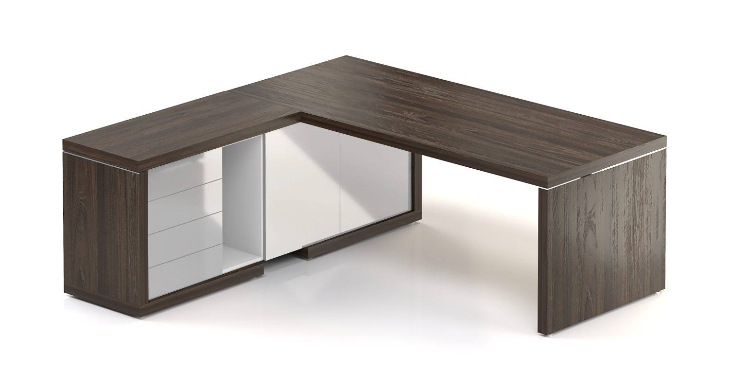 Manažerská sestava stolu s komodou SOLID Z7, voliteľná dĺžka stolu 160/180/200cm